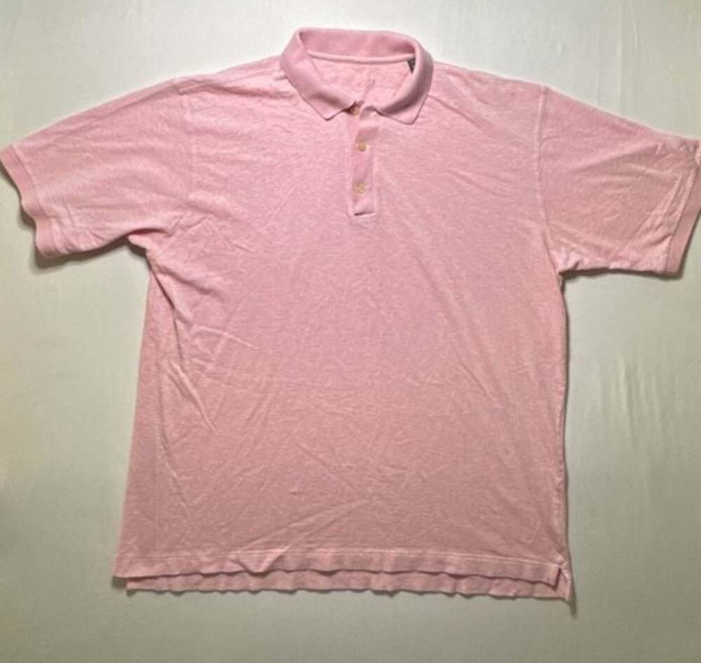 Ermenegildo Zegna Polo Size XXL Pink Short Sleeve